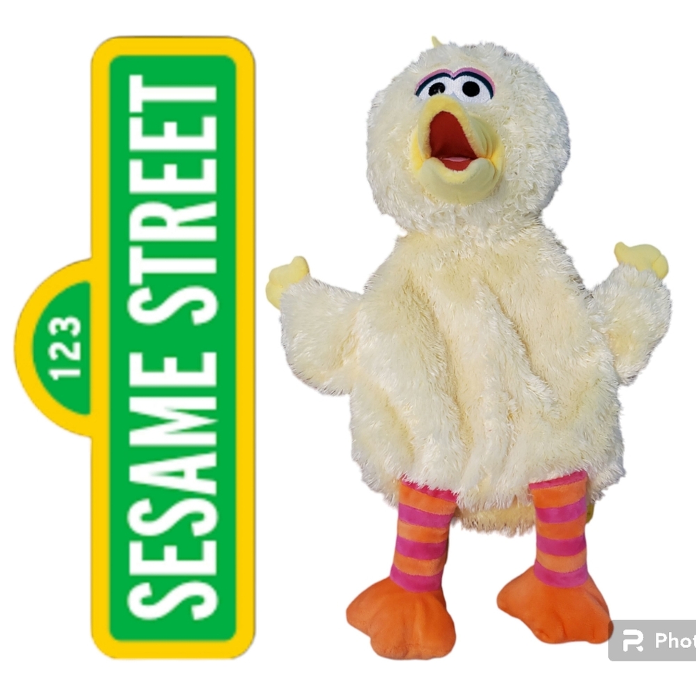 Sesame Street Big Bird Children’s Plush Backpack Zipper Pouch Adjustable Straps